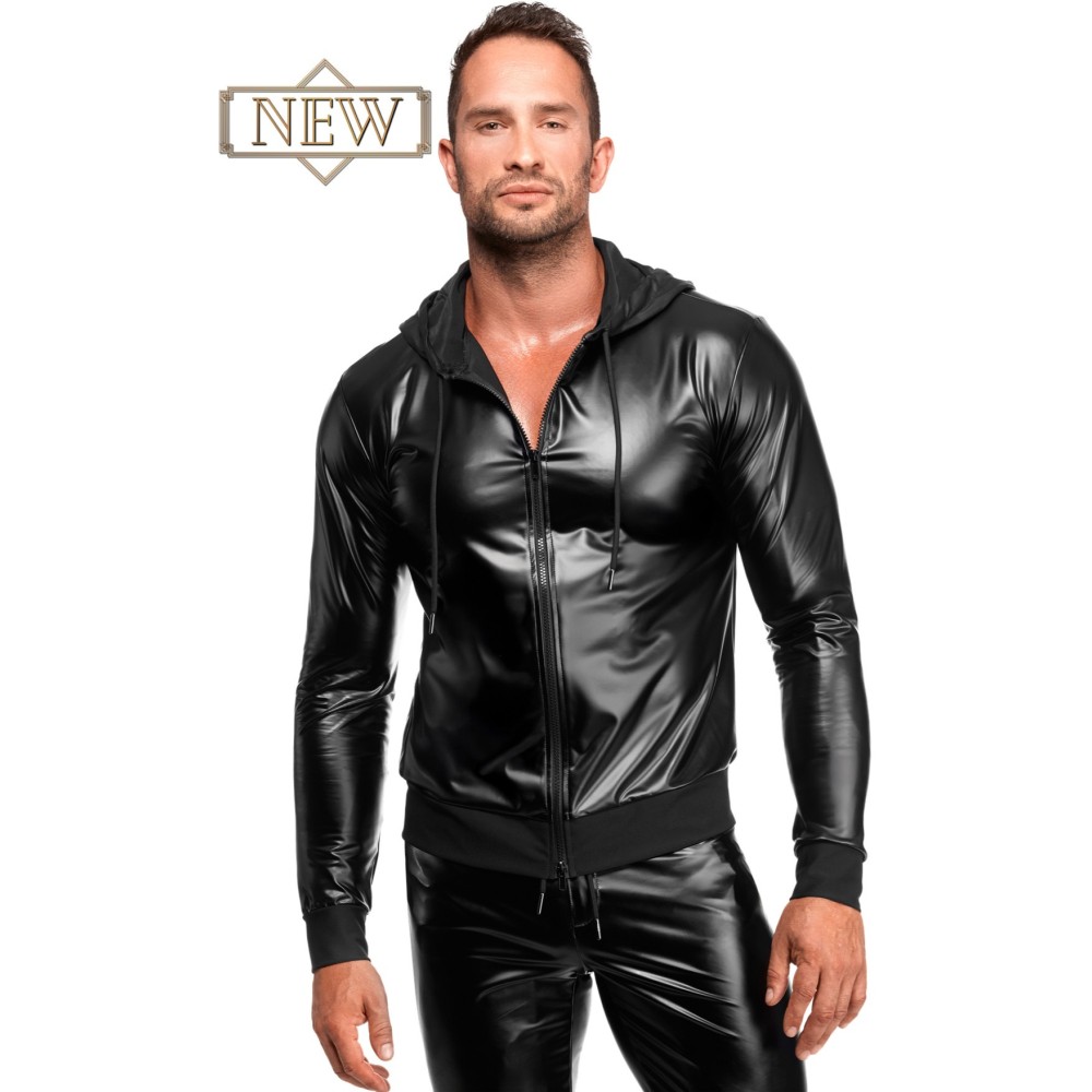 Noir Handmade - Vexen Vest met capuchon - Zwart